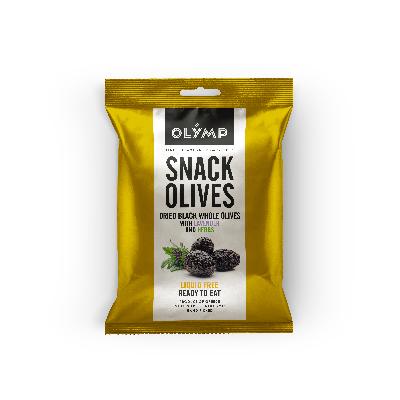 Olymp Snack černé sušené olivy 