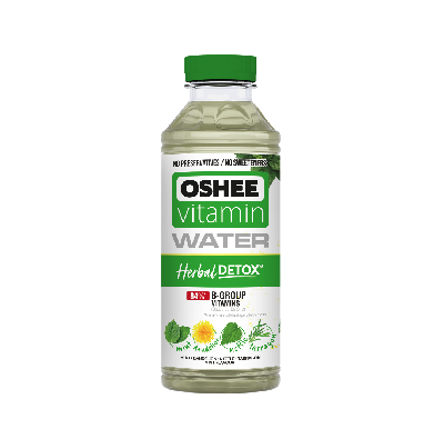 OSHEE vitamínová voda Detox  s bylinkami