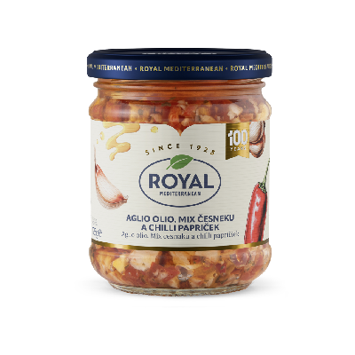Royal mix chilli papriček a česneku v oleji