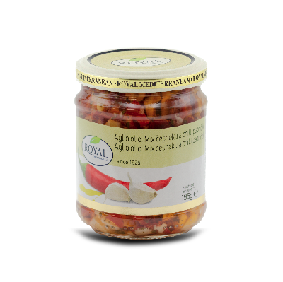 Royal mix chilli papriček a česneku v oleji