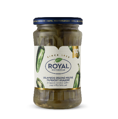 Royal zelená jalapeno paprika - plátky