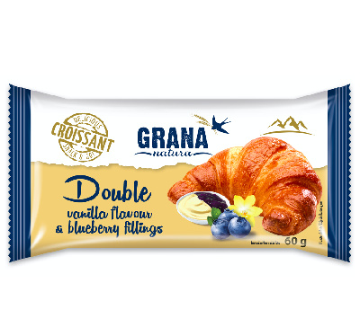 GRANA Croissant vanilka-borůvka