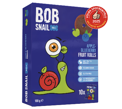 Šnek Bob jablečno-borůvkové rolky