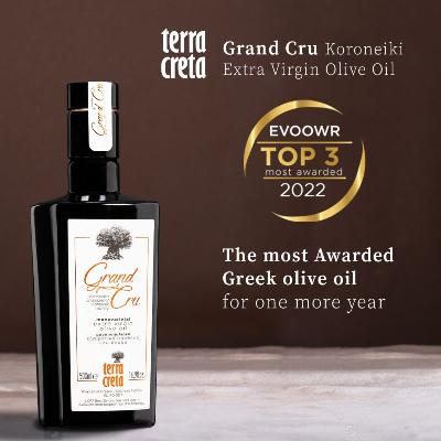 Terra Creta Grand Cru mezi TOP 3 olivovými oleji na světě