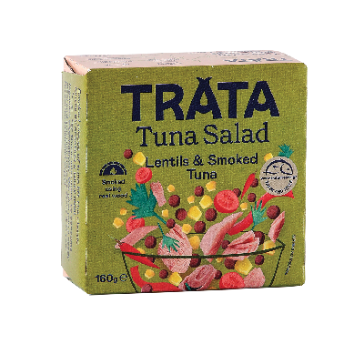 TRATA Salát s uzeným tuňákem a čočkou 