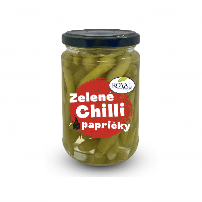 Zelené chilli papricky