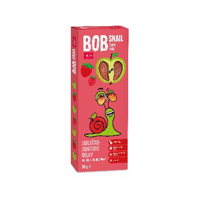 Šnek Bob jablečno-jahodové rolky