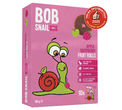 Šnek Bob jablečno-malinové rolky