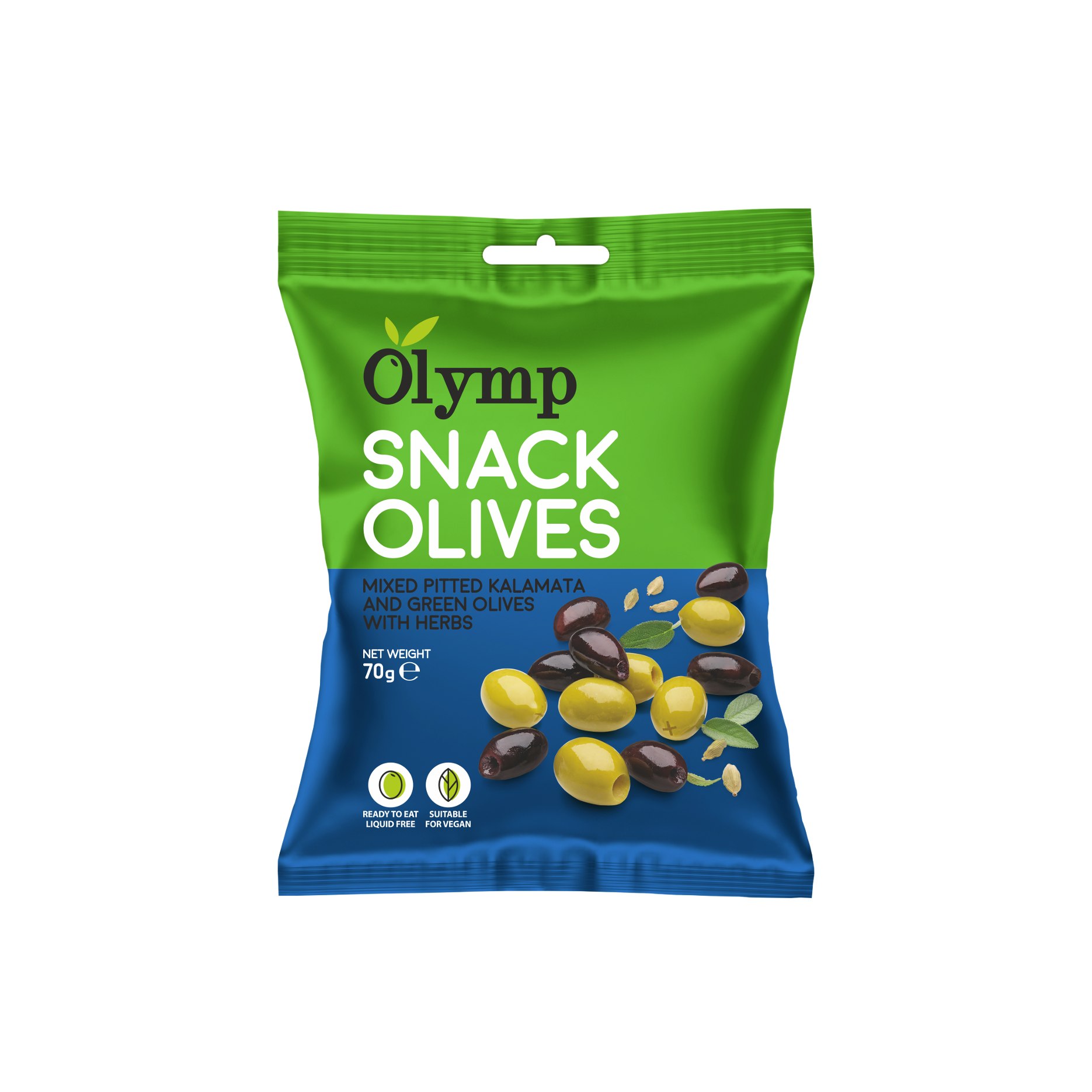 Olymp Snack mix Kalamata a zelených oliv