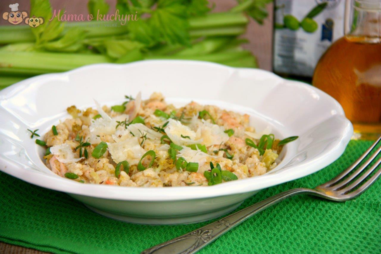 Recept na špenátové / brokolicové rizoto